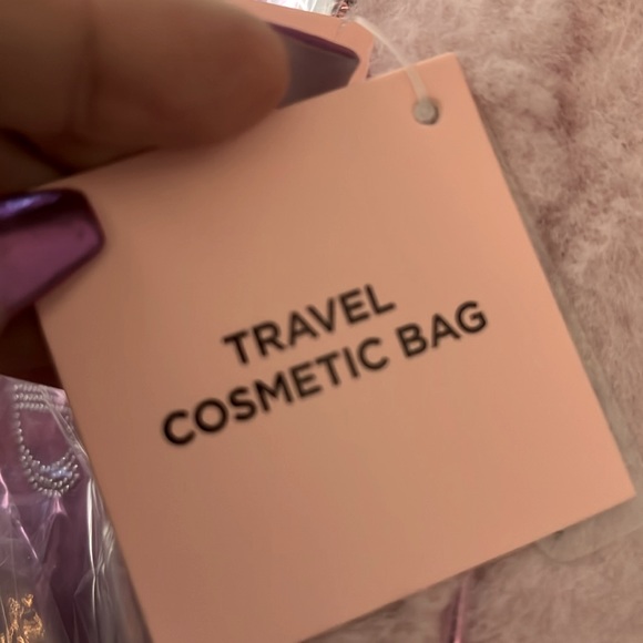 ‼️NOT FOR SALE‼️ Juicy Couture Pink Rhinestone Sherpa Train Case - Picture 8 of 9